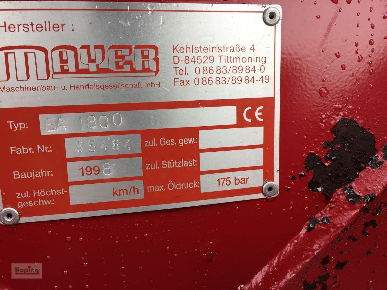 Siloking EA1800 - Μηχανήματα ενσίρωσης: φωτογραφία 4 Siloking EA1800 - Μηχανήματα ενσίρωσης: φωτογραφία 4