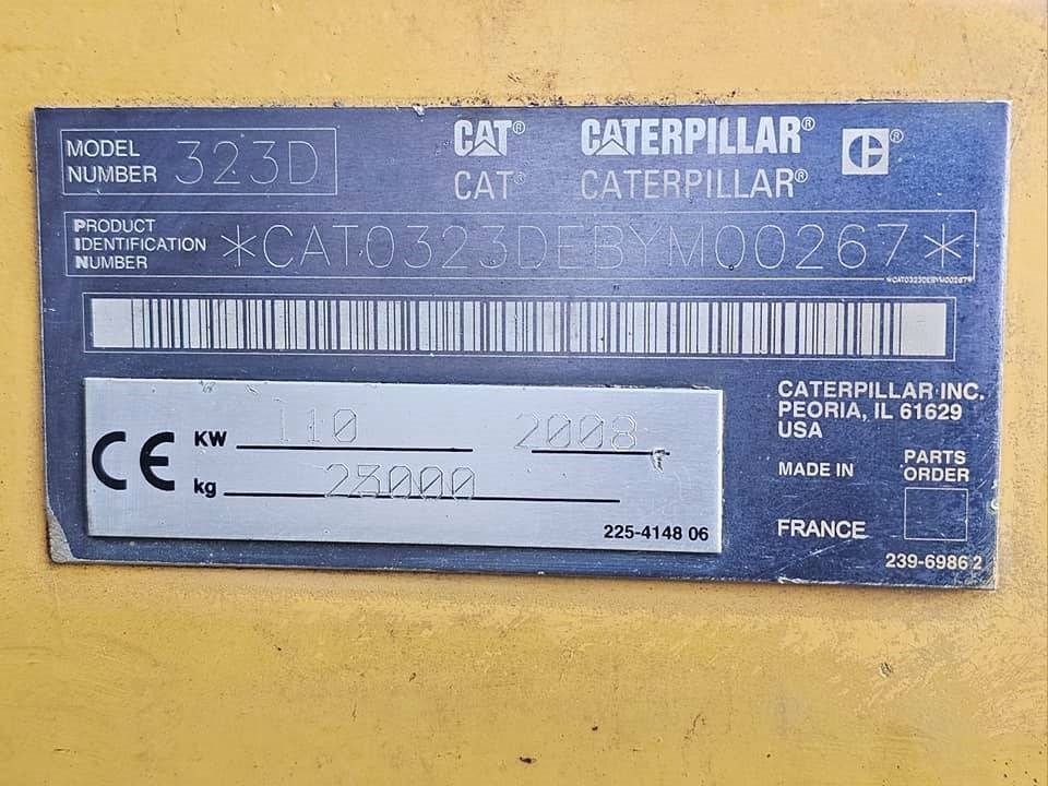 Ερπυστριοφόρος εκσκαφέας CAT 323 D L: φωτογραφία 44