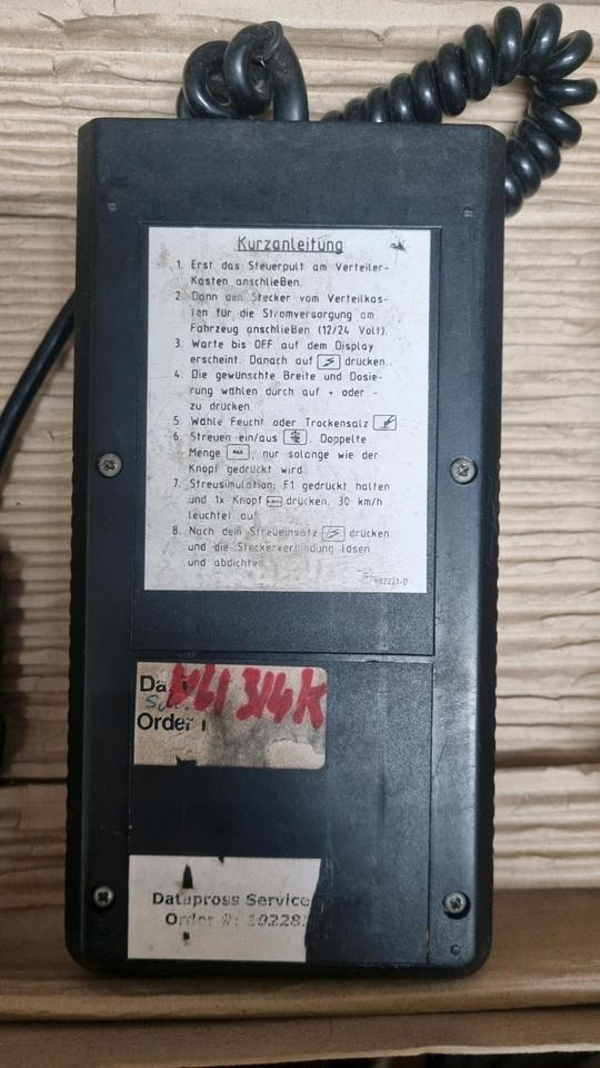 NU 314K Steuerung Schmidt Nido Aebi Salzstreuer Salzsilo Bedienung 92203 Stratos Mitos - Ηλεκτρικό σύστημα για Κοινοτικο όχημα/ Ειδικό όχημα: φωτογραφία 2 NU 314K Steuerung Schmidt Nido Aebi Salzstreuer Salzsilo Bedienung 92203 Stratos Mitos - Ηλεκτρικό σύστημα για Κοινοτικο όχημα/ Ειδικό όχημα: φωτογραφία 2