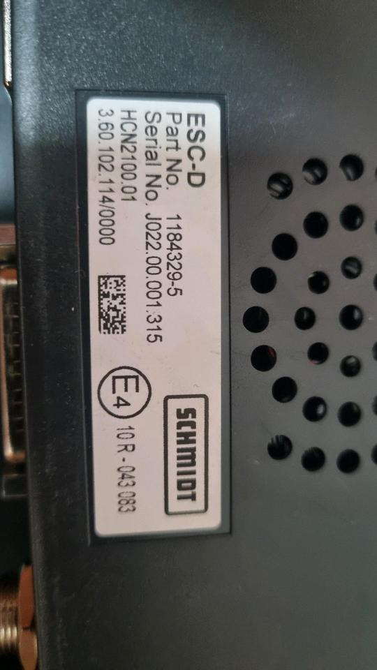 Schmidt Aebi ESC-D Salzstreuer Steuerung Bordcomputer 1184329-5 Bedieeinheit Stratos Salzsilo - Ηλεκτρονική μονάδα ελέγχου για Κοινοτικο όχημα/ Ειδικό όχημα: φωτογραφία 2 Schmidt Aebi ESC-D Salzstreuer Steuerung Bordcomputer 1184329-5 Bedieeinheit Stratos Salzsilo - Ηλεκτρονική μονάδα ελέγχου για Κοινοτικο όχημα/ Ειδικό όχημα: φωτογραφία 2