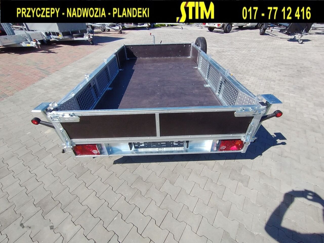 Stim S22, przyczepa do przewozu sprzętu budowlanego - Τρέιλερ μεταφοράς μηχανημάτων: φωτογραφία 2 Stim S22, przyczepa do przewozu sprzętu budowlanego - Τρέιλερ μεταφοράς μηχανημάτων: φωτογραφία 2