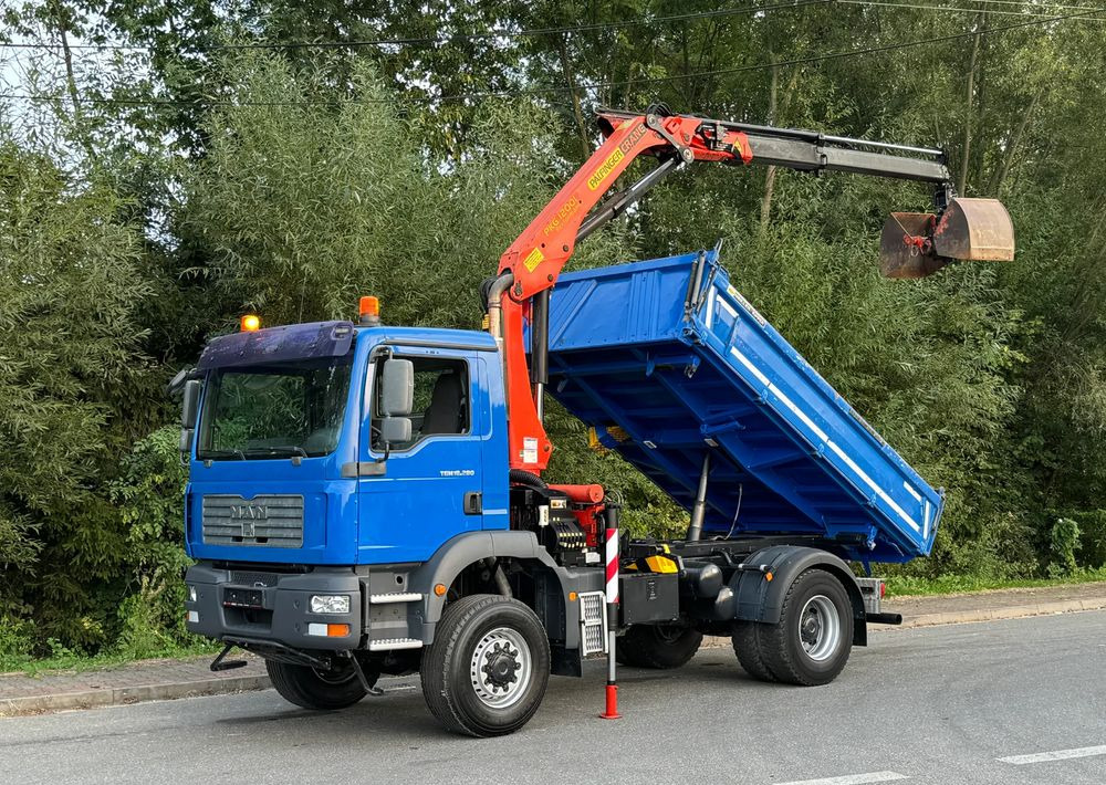 MAN * MAN 18 280 * KIPER WYWROTKA * 4x4 * HDS Palfinger 120 STAN BARDZO DOBRY * Sprowadzony - Φορτηγό ανατρεπόμενο: φωτογραφία 1 MAN * MAN 18 280 * KIPER WYWROTKA * 4x4 * HDS Palfinger 120 STAN BARDZO DOBRY * Sprowadzony - Φορτηγό ανατρεπόμενο: φωτογραφία 1