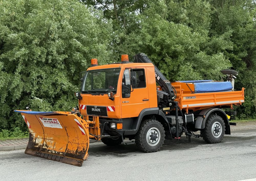 MAN * MAN LE 10.220 *Kiper Wywrotka * 4x4 * Pług Piaskarka * Zimowe Utrzymanie * Sprowadzony * HDS MKG * - Φορτηγό ανατρεπόμενο: φωτογραφία 1 MAN * MAN LE 10.220 *Kiper Wywrotka * 4x4 * Pług Piaskarka * Zimowe Utrzymanie * Sprowadzony * HDS MKG * - Φορτηγό ανατρεπόμενο: φωτογραφία 1