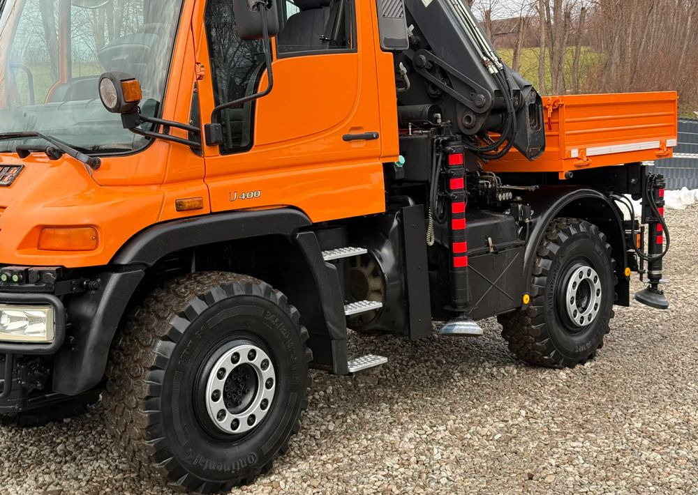 Mercedes-Benz * Mercedes Unimog U 400 * HDS HIAB 166 * Specjalny * Energetyka * Kosz do HDS * Stan Idealny - Φορτηγό με ανοιχτή καρότσα, Φορτηγό με γερανό: φωτογραφία 5 Mercedes-Benz * Mercedes Unimog U 400 * HDS HIAB 166 * Specjalny * Energetyka * Kosz do HDS * Stan Idealny - Φορτηγό με ανοιχτή καρότσα, Φορτηγό με γερανό: φωτογραφία 5