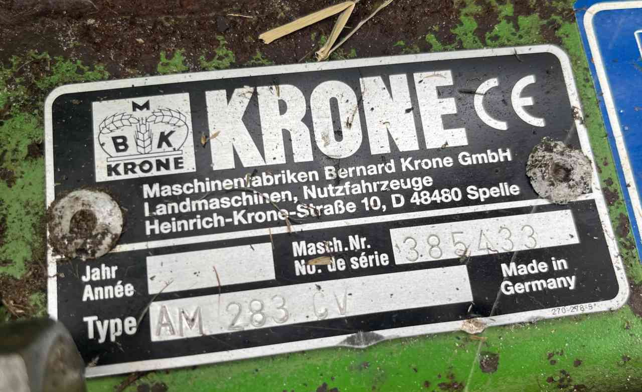 Krone AM283 CV schijvenmaaier Hooibouwmachines. - Χορτοκοπτικό: φωτογραφία 5 Krone AM283 CV schijvenmaaier Hooibouwmachines. - Χορτοκοπτικό: φωτογραφία 5