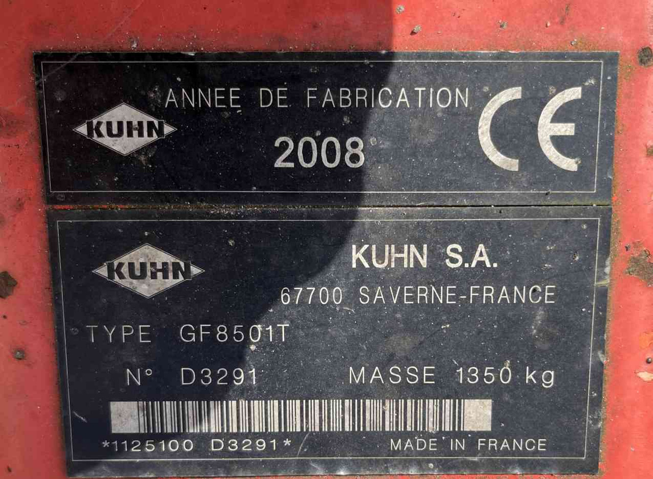 Kuhn GF 8501T Tedder Schudder Kreiselheuer weidebouwmachines - Χορτοσυλλέκτης: φωτογραφία 4 Kuhn GF 8501T Tedder Schudder Kreiselheuer weidebouwmachines - Χορτοσυλλέκτης: φωτογραφία 4