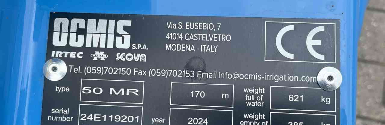 Ocmis MR 50-170 Micro rain beregeningshaspel diversen. - Σύστημα άρδευσης: φωτογραφία 5 Ocmis MR 50-170 Micro rain beregeningshaspel diversen. - Σύστημα άρδευσης: φωτογραφία 5