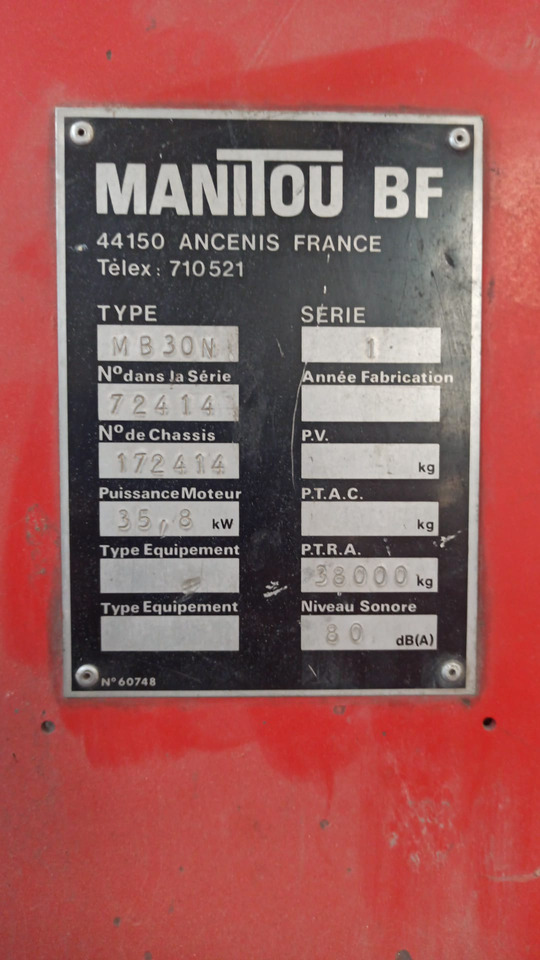 Manitou 30 NB - Φορτηγό ανωμάλου εδάφους: φωτογραφία 4 Manitou 30 NB - Φορτηγό ανωμάλου εδάφους: φωτογραφία 4