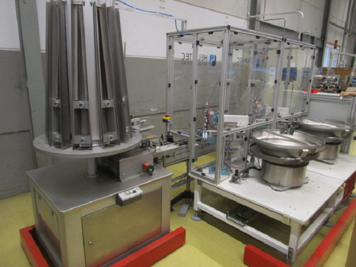 DECKEL ETIKETTIER ANLAGE SCHLEUTER GU 2 DO MIT 2xLÖFFELEINLEGESTATIONEN - Μηχανή συσκευασίας: φωτογραφία 1 DECKEL ETIKETTIER ANLAGE SCHLEUTER GU 2 DO MIT 2xLÖFFELEINLEGESTATIONEN - Μηχανή συσκευασίας: φωτογραφία 1