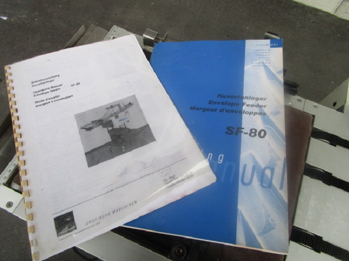 Εκτυπωτική μηχανή SCHNEIDER SF-80: φωτογραφία 8 Εκτυπωτική μηχανή SCHNEIDER SF-80: φωτογραφία 8