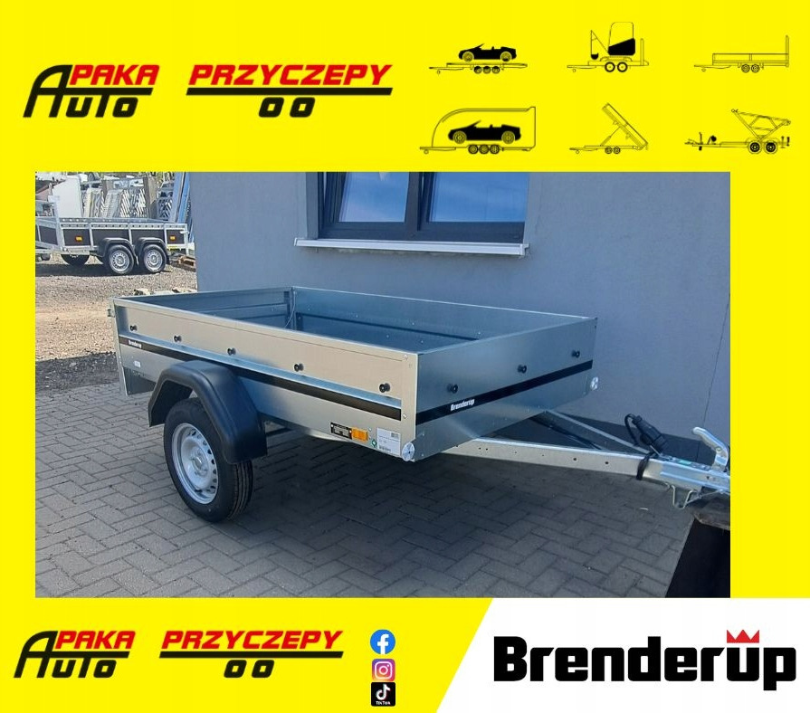 PRZYCZEPA BRENDERUP 1203 SKRZYNIOWA LEKKA TOWAROWA 1 OS DMC 750 KG NOWA / BRENDERUP 1203 LIGHT CARGO BOX TRAILER 1 AXLE DMC 750 KG NEW - Ρυμούλκες αυτοκίνητο: φωτογραφία 1 PRZYCZEPA BRENDERUP 1203 SKRZYNIOWA LEKKA TOWAROWA 1 OS DMC 750 KG NOWA / BRENDERUP 1203 LIGHT CARGO BOX TRAILER 1 AXLE DMC 750 KG NEW - Ρυμούλκες αυτοκίνητο: φωτογραφία 1