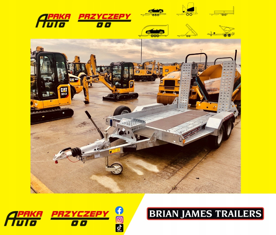 PRZYCZEPA DO KOPARKI MINIKOPARKI, DMC 3500 KG / TRAILER FOR EXCAVATOR MINI EXCAVATOR, GVW 3500 KG - Τρέιλερ μεταφοράς μηχανημάτων: φωτογραφία 1 PRZYCZEPA DO KOPARKI MINIKOPARKI, DMC 3500 KG / TRAILER FOR EXCAVATOR MINI EXCAVATOR, GVW 3500 KG - Τρέιλερ μεταφοράς μηχανημάτων: φωτογραφία 1