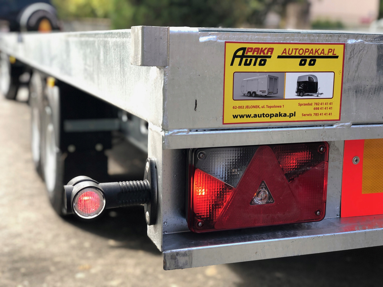 Νέα Τρέιλερ πλατφόρμα/ Καρότσα PRZYCZEPA OBROTNICA PLATFORMA 8m 3500 KG / TURNTABLE PLATFORM TRAILER 8m 3500 KG: φωτογραφία 9