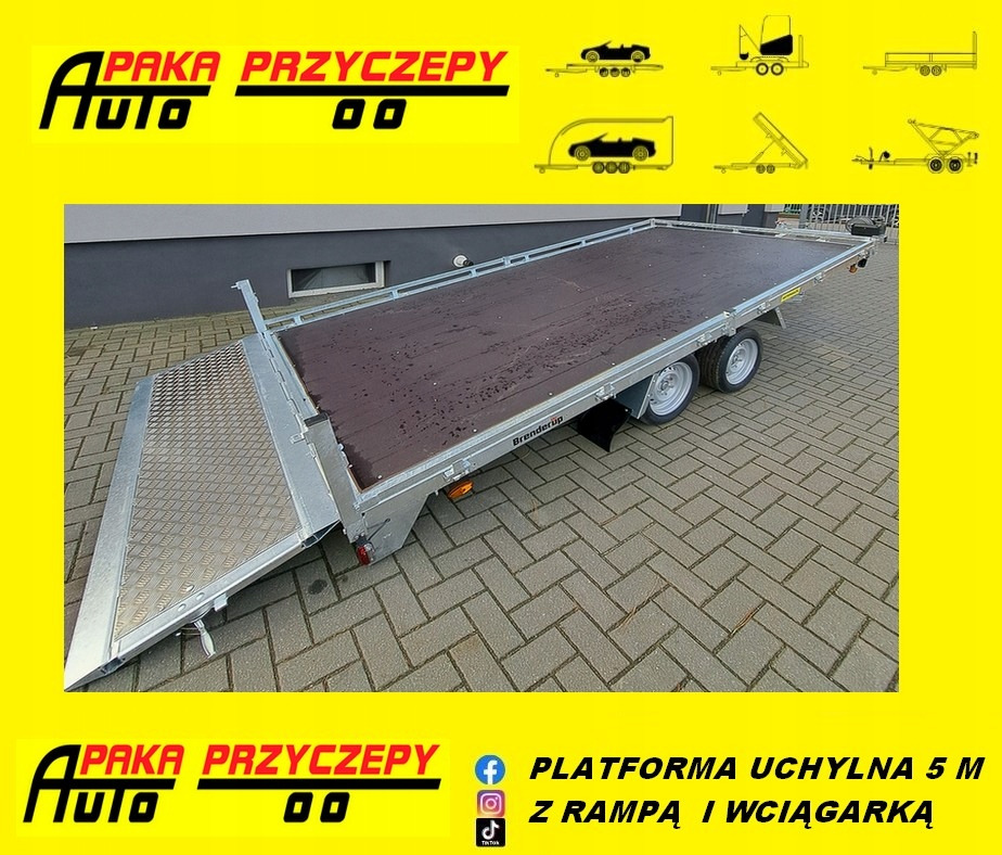PRZYCZEPA PLATFORMA 508 CM, UCHYŁOWA Z WCIĄGARKĄ, DMC 3500 KG / PLATFORM TRAILER 508 CM, TILTING WITH WINCH, DMC 3500 KG - Τρέιλερ πλατφόρμα/ Καρότσα: φωτογραφία 1 PRZYCZEPA PLATFORMA 508 CM, UCHYŁOWA Z WCIĄGARKĄ, DMC 3500 KG / PLATFORM TRAILER 508 CM, TILTING WITH WINCH, DMC 3500 KG - Τρέιλερ πλατφόρμα/ Καρότσα: φωτογραφία 1