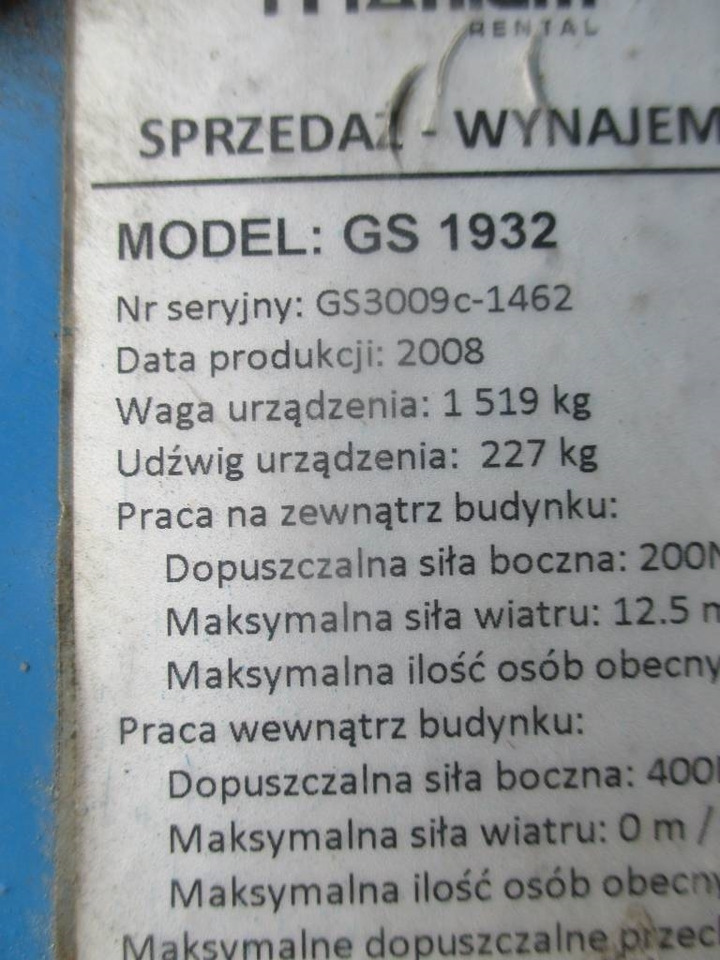 Genie GS 1932 - Ψαλιδωτό ανυψωτικό: φωτογραφία 5 Genie GS 1932 - Ψαλιδωτό ανυψωτικό: φωτογραφία 5