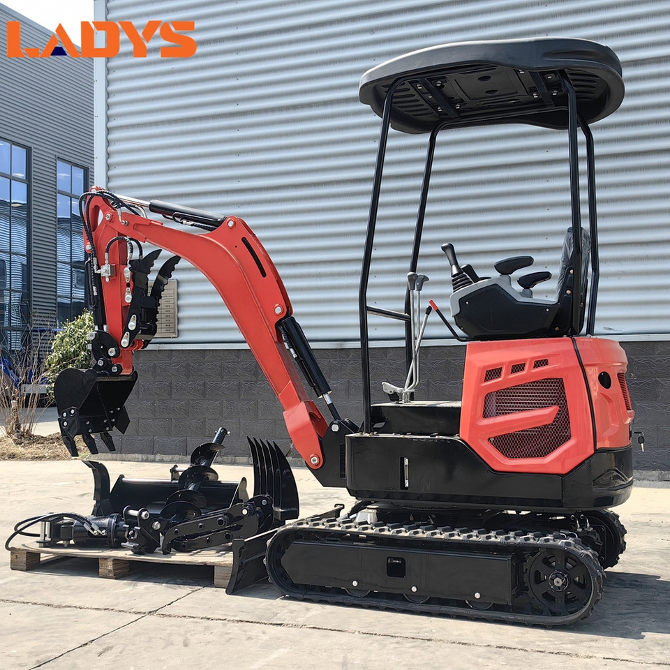 LADYS Mini Excavator Digger Miniexcavadora EPA Kubota Engine Chinese LADYS DY18 Mini Excavator For Sale With Mini Excavator Attachment Set - Μίνι εκσκαφέας: φωτογραφία 1 LADYS Mini Excavator Digger Miniexcavadora EPA Kubota Engine Chinese LADYS DY18 Mini Excavator For Sale With Mini Excavator Attachment Set - Μίνι εκσκαφέας: φωτογραφία 1