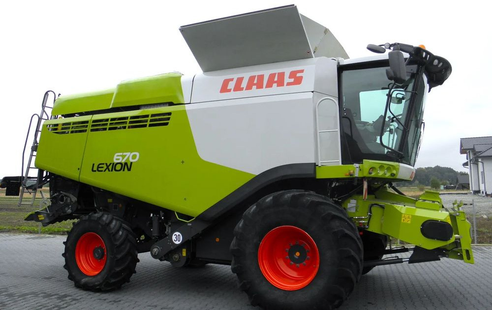 Claas Lexion 670 2019 Rok, Heder V 770, Najbogatsza Wersja, Nie Malowany, Stan Idealny - Θεριζοαλωνιστική μηχανή: φωτογραφία 4 Claas Lexion 670 2019 Rok, Heder V 770, Najbogatsza Wersja, Nie Malowany, Stan Idealny - Θεριζοαλωνιστική μηχανή: φωτογραφία 4