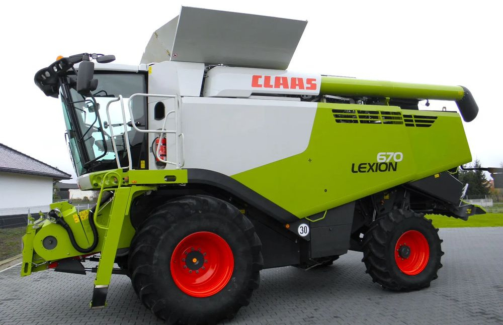 Claas Lexion 670 2019 Rok, Heder V 770, Najbogatsza Wersja, Nie Malowany, Stan Idealny - Θεριζοαλωνιστική μηχανή: φωτογραφία 3 Claas Lexion 670 2019 Rok, Heder V 770, Najbogatsza Wersja, Nie Malowany, Stan Idealny - Θεριζοαλωνιστική μηχανή: φωτογραφία 3