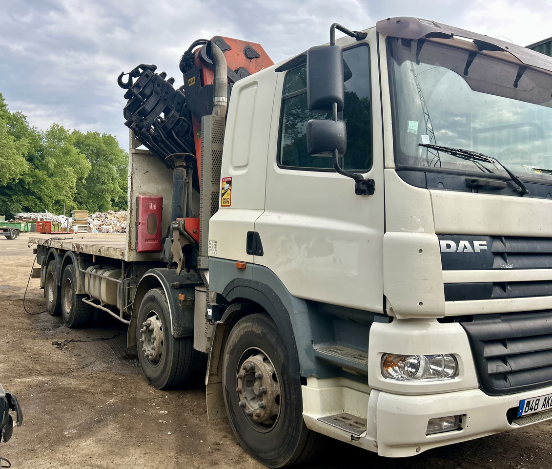 DAF Cf85 380 8x4 plateau grue Palfinger pk44002 - Φορτηγό με ανοιχτή καρότσα, Φορτηγό με γερανό: φωτογραφία 2 DAF Cf85 380 8x4 plateau grue Palfinger pk44002 - Φορτηγό με ανοιχτή καρότσα, Φορτηγό με γερανό: φωτογραφία 2