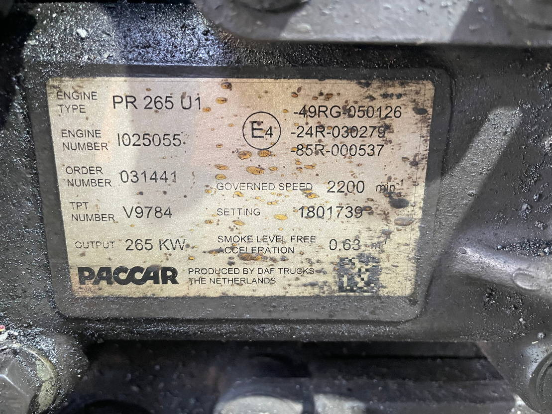 DAF Paccar Motor DAF Solaris PR 265 U1 Urbino 15 Van Hool Temsa 265U1 - Κινητήρας για Λεωφορείο: φωτογραφία 2 DAF Paccar Motor DAF Solaris PR 265 U1 Urbino 15 Van Hool Temsa 265U1 - Κινητήρας για Λεωφορείο: φωτογραφία 2