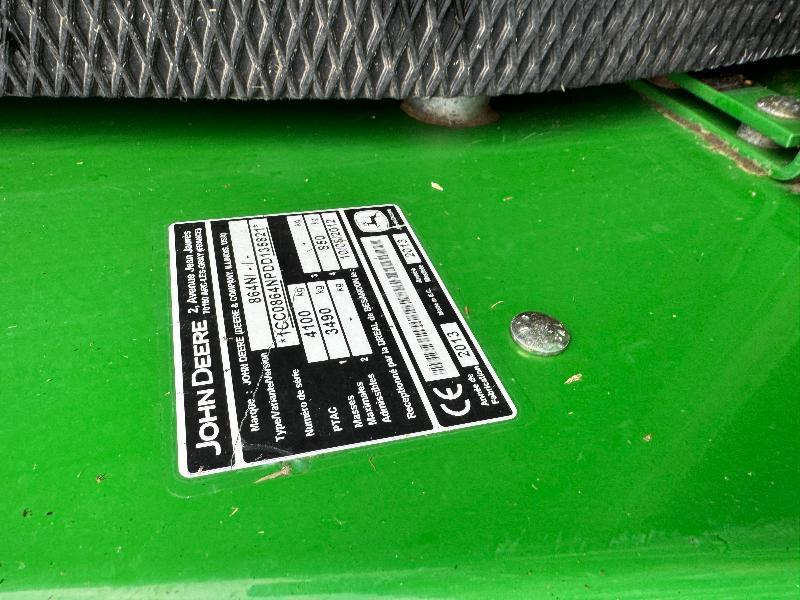 Χορτοδετική μηχανή στρόγγυλης μπάλας JOHN DEERE 864: φωτογραφία 7