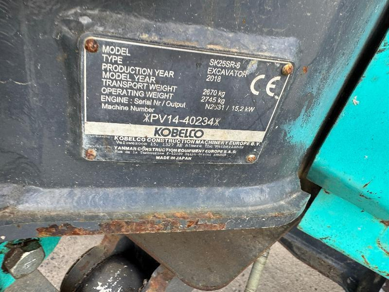 Μίσθωση KOBELCO SK 25 SR-6E KOBELCO SK 25 SR-6E: φωτογραφία 7