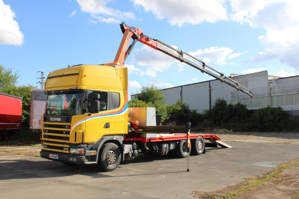 Scania R 114 LB340 6X2 L PALFINGER PK16502 - Φορτηγό αυτοκινητάμαξα, Φορτηγό με γερανό: φωτογραφία 2 Scania R 114 LB340 6X2 L PALFINGER PK16502 - Φορτηγό αυτοκινητάμαξα, Φορτηγό με γερανό: φωτογραφία 2