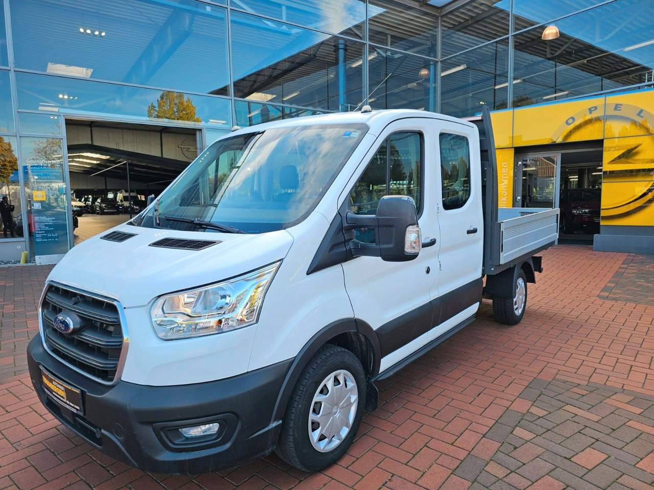 Ford Transit Pritsche 310 DoKa AHK Klima 7 Sitzer - Μικρό φορτηγό με καρότσα, Διπλοκάμπινο ελαφρύ επαγγελματικό: φωτογραφία 1 Ford Transit Pritsche 310 DoKa AHK Klima 7 Sitzer - Μικρό φορτηγό με καρότσα, Διπλοκάμπινο ελαφρύ επαγγελματικό: φωτογραφία 1