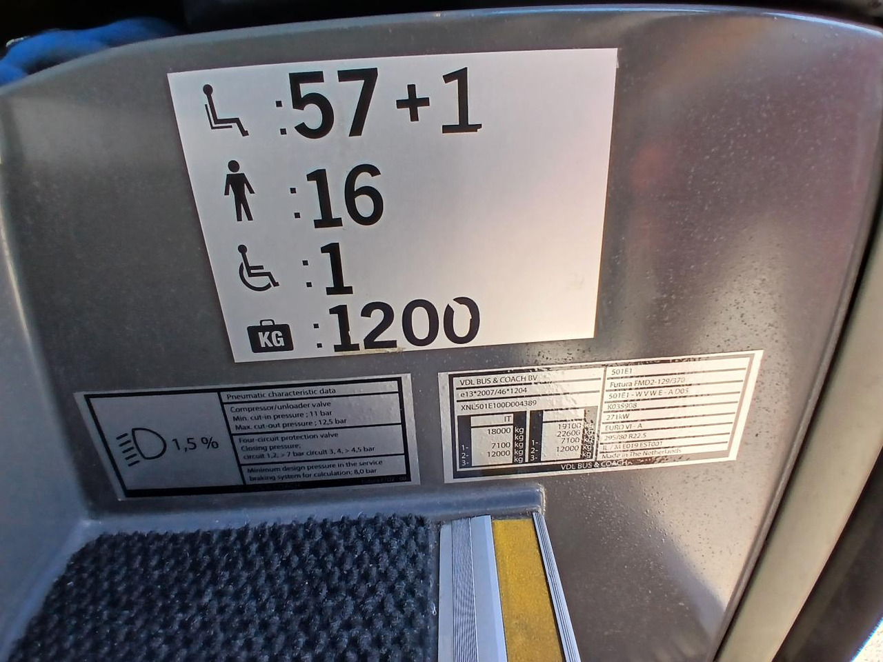 Πούλμαν VDL 501E1: φωτογραφία 7