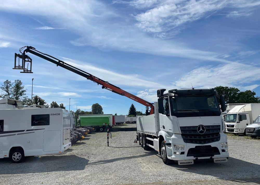 Mercedes-Benz Arocs 2545, HDS ATLAS 186.3 - PILOT - Φορτηγό με ανοιχτή καρότσα, Φορτηγό με γερανό: φωτογραφία 4 Mercedes-Benz Arocs 2545, HDS ATLAS 186.3 - PILOT - Φορτηγό με ανοιχτή καρότσα, Φορτηγό με γερανό: φωτογραφία 4