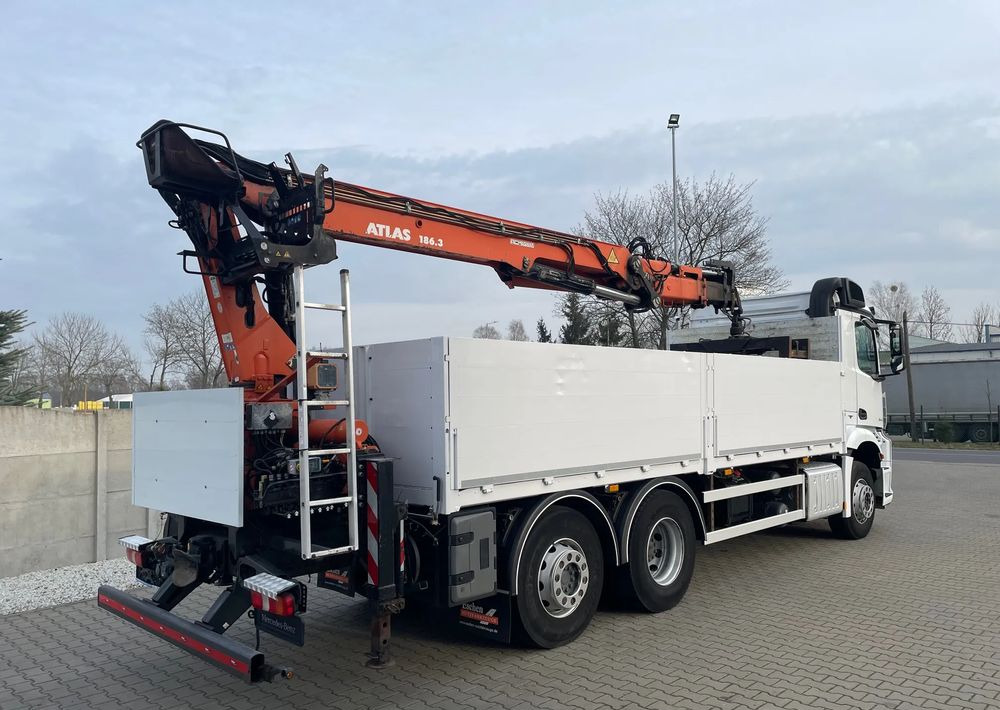 Mercedes-Benz Arocs 2545, HDS ATLAS 186.3 - PILOT - Φορτηγό με ανοιχτή καρότσα, Φορτηγό με γερανό: φωτογραφία 5 Mercedes-Benz Arocs 2545, HDS ATLAS 186.3 - PILOT - Φορτηγό με ανοιχτή καρότσα, Φορτηγό με γερανό: φωτογραφία 5