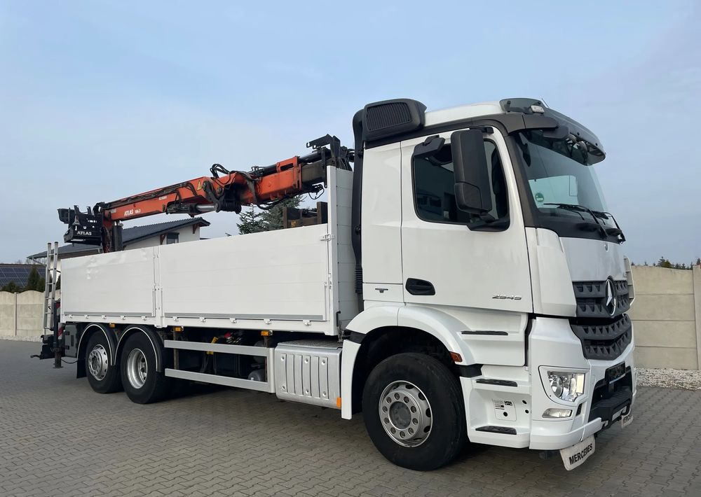 Mercedes-Benz Arocs 2545, HDS ATLAS 186.3 - PILOT - Φορτηγό με ανοιχτή καρότσα, Φορτηγό με γερανό: φωτογραφία 3 Mercedes-Benz Arocs 2545, HDS ATLAS 186.3 - PILOT - Φορτηγό με ανοιχτή καρότσα, Φορτηγό με γερανό: φωτογραφία 3