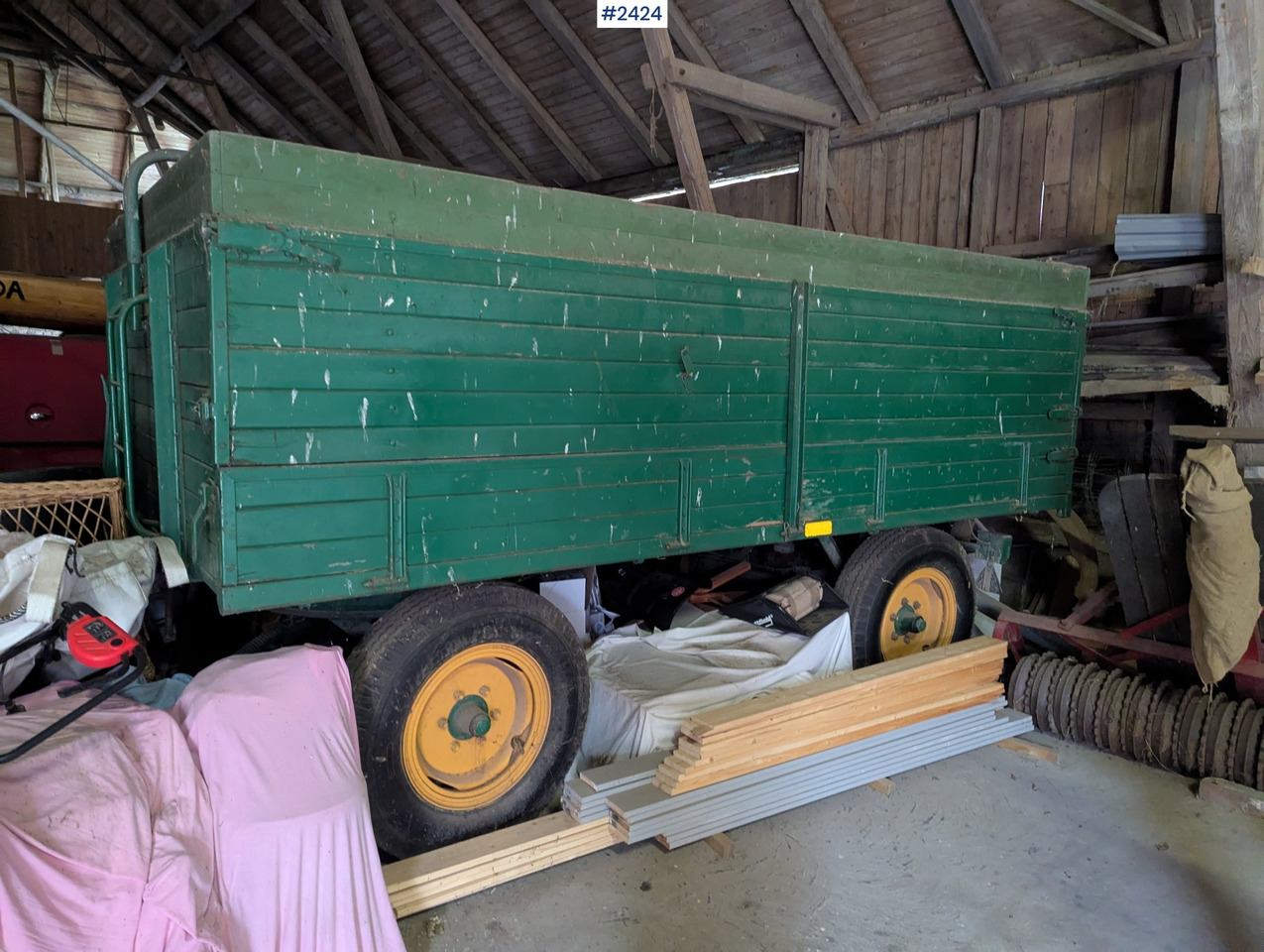 Grain wagon SLMA 6,5 tonnes with tipper - Ανατρεπόμενη ρυμούλκα για τρακτέρ: φωτογραφία 1 Grain wagon SLMA 6,5 tonnes with tipper - Ανατρεπόμενη ρυμούλκα για τρακτέρ: φωτογραφία 1
