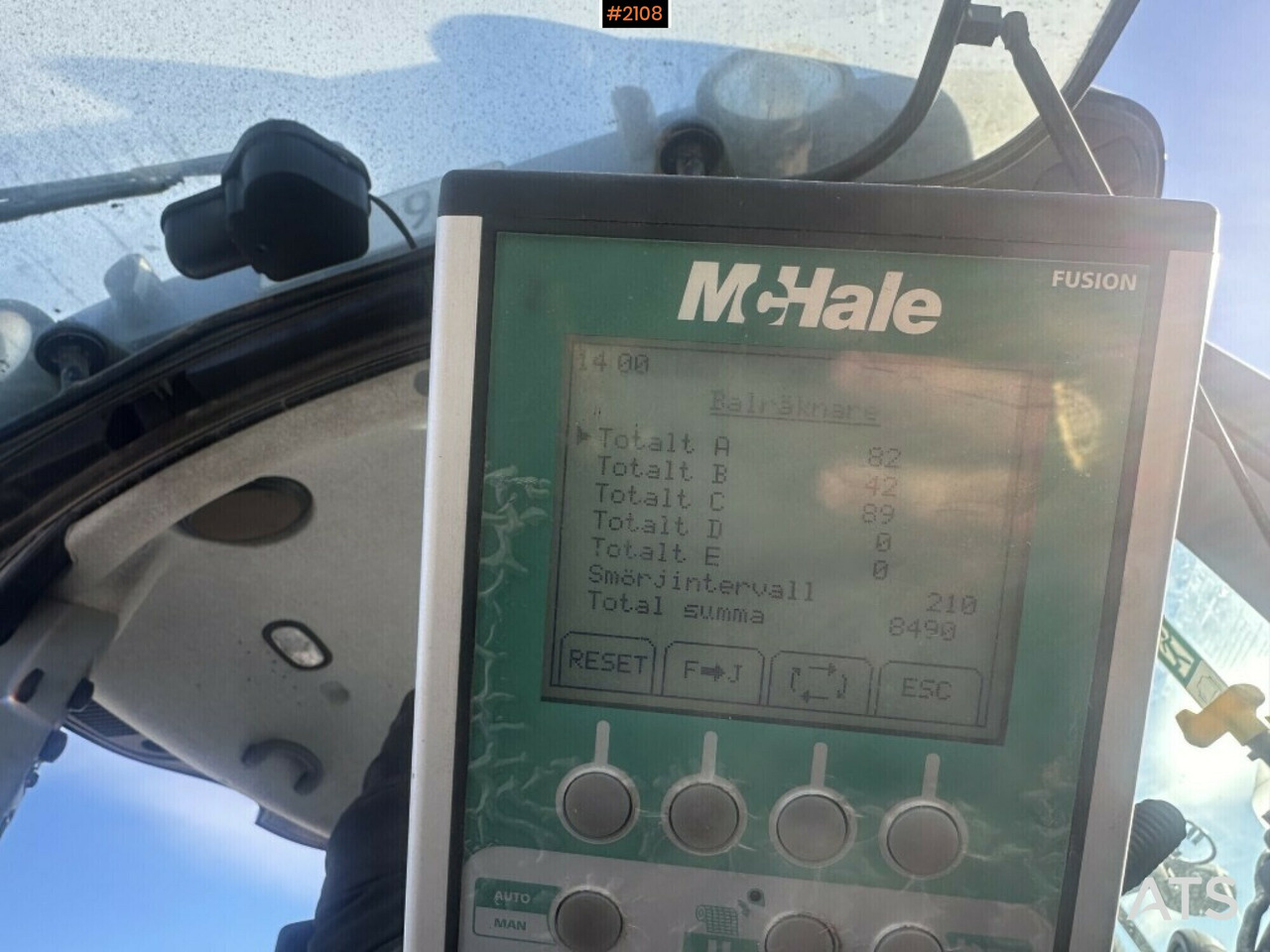 Σανού και κτηνοτροφικά μηχανήματα Round baler Mchale fusion 3 only 8490 bales (see video): φωτογραφία 6