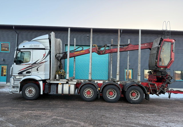 Mercedes-BenzArocs 8x4 Nosturilla! - Φορτηγό ξυλείας, Φορτηγό με γερανό: φωτογραφία 2 Mercedes-BenzArocs 8x4 Nosturilla! - Φορτηγό ξυλείας, Φορτηγό με γερανό: φωτογραφία 2