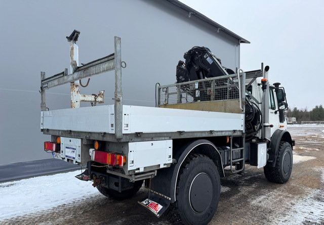 Mercedes-BenzUnimog U5000 + Nosturi Hiab 099 E-4 - Φορτηγό με ανοιχτή καρότσα, Φορτηγό με γερανό: φωτογραφία 5 Mercedes-BenzUnimog U5000 + Nosturi Hiab 099 E-4 - Φορτηγό με ανοιχτή καρότσα, Φορτηγό με γερανό: φωτογραφία 5