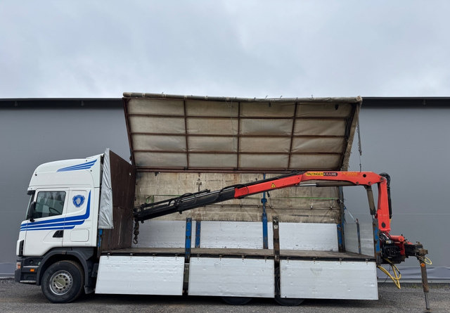 ScaniaScania 144G 6x2 - Φορτηγό κόφα, Φορτηγό με γερανό: φωτογραφία 1 ScaniaScania 144G 6x2 - Φορτηγό κόφα, Φορτηγό με γερανό: φωτογραφία 1