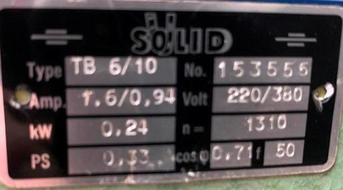 Tischbohrmaschine SOLID - Κολωνάτο δράπανο: φωτογραφία 2 Tischbohrmaschine SOLID - Κολωνάτο δράπανο: φωτογραφία 2