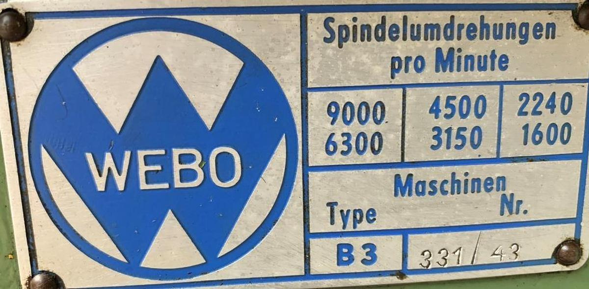 Tischbohrmaschine WEBO - Κολωνάτο δράπανο: φωτογραφία 2 Tischbohrmaschine WEBO - Κολωνάτο δράπανο: φωτογραφία 2