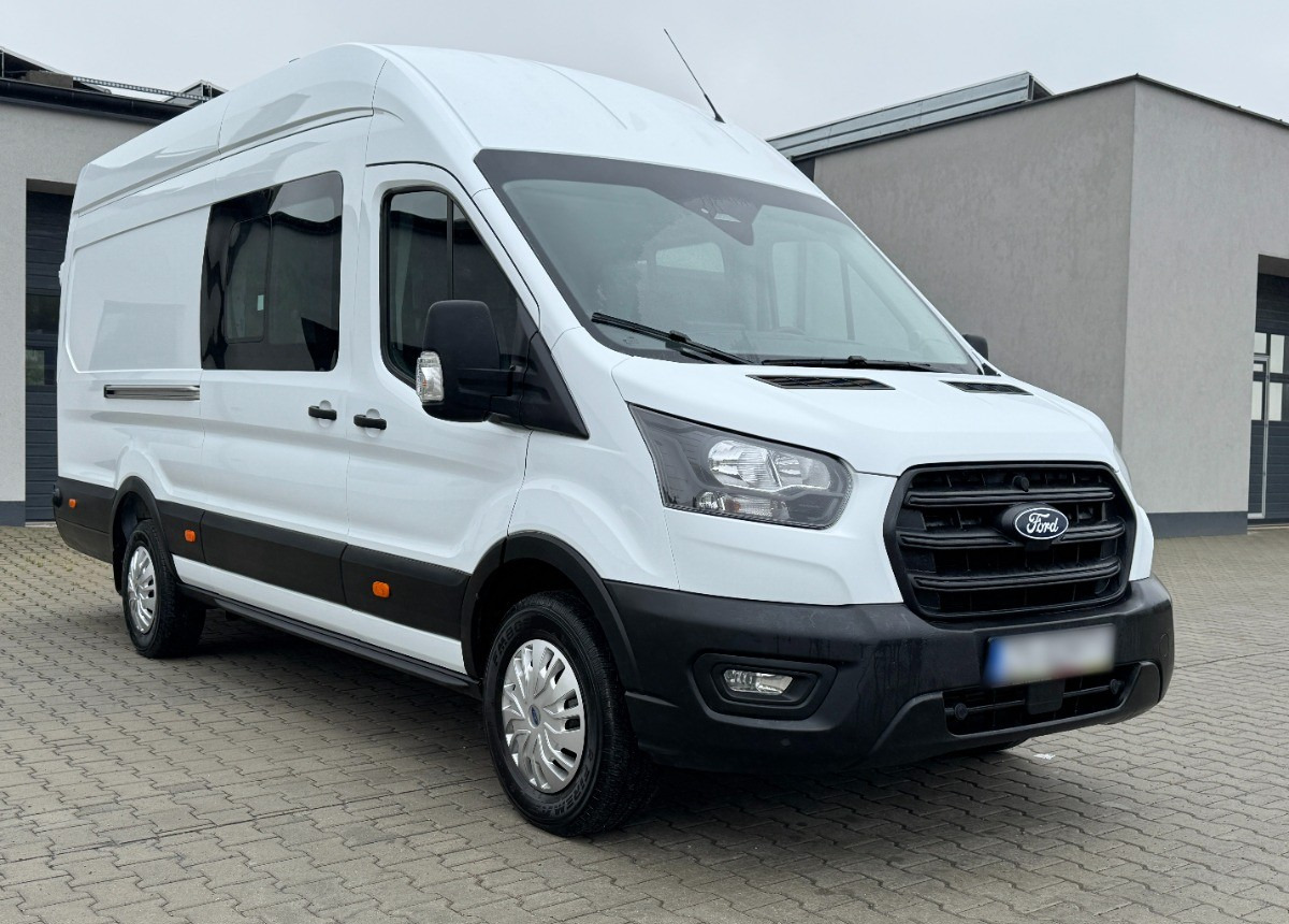 Διπλοκάμπινο ελαφρύ επαγγελματικό Ford Transit L4H3 Brygadówka 6 osoób 6tyś km przebiegu NOWE AUTO SALON PL FV23: φωτογραφία 9