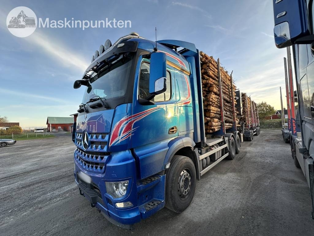 Mercedes-Benz Arocs 2858 timmerbil med kran - Φορτηγό ξυλείας: φωτογραφία 1 Mercedes-Benz Arocs 2858 timmerbil med kran - Φορτηγό ξυλείας: φωτογραφία 1