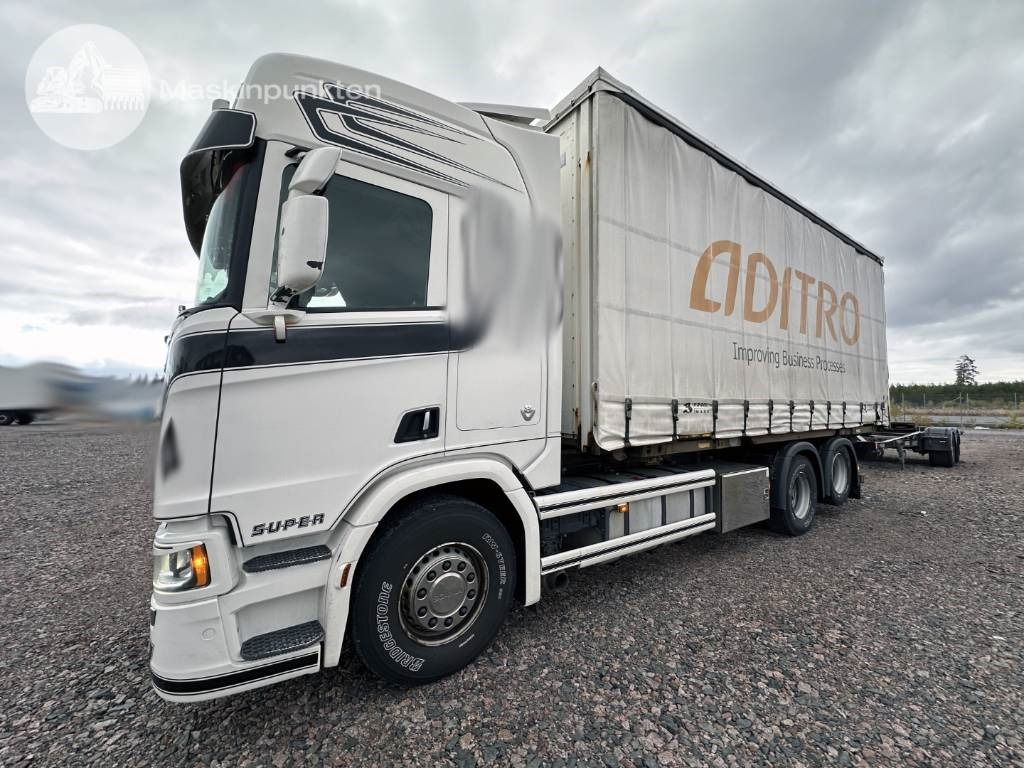 Scania R 580 - Φορτηγό μεταφοράς εμπορευματοκιβωτίων/ Κινητό αμάξωμα: φωτογραφία 2 Scania R 580 - Φορτηγό μεταφοράς εμπορευματοκιβωτίων/ Κινητό αμάξωμα: φωτογραφία 2