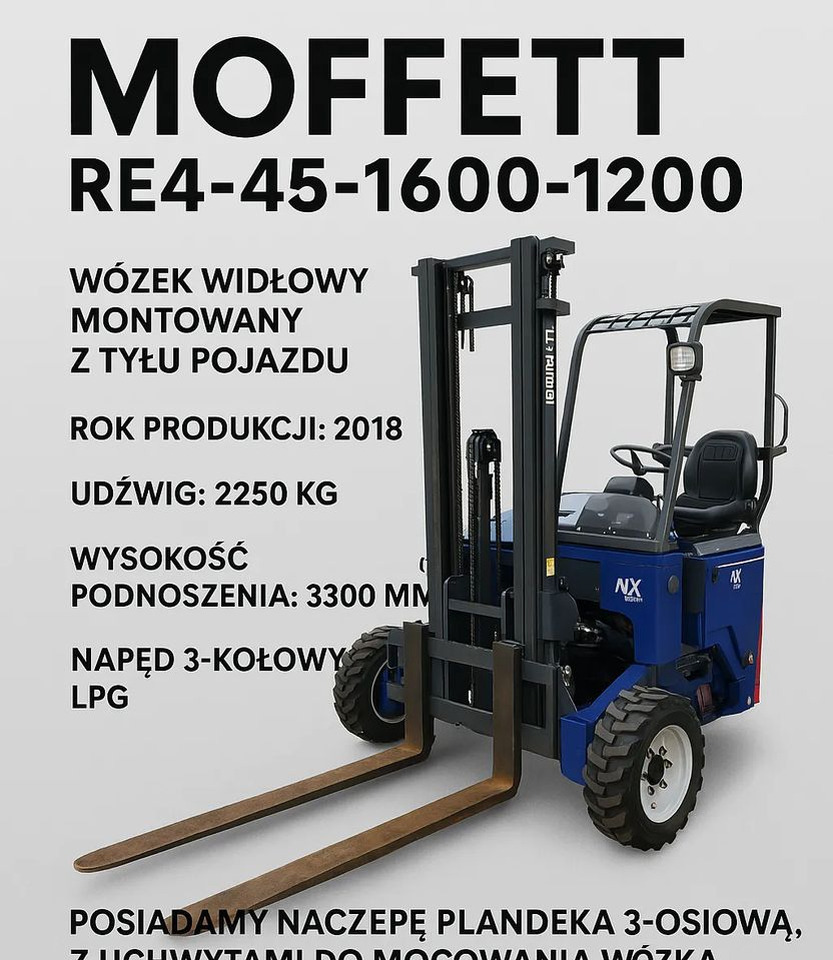 Moffett RE4-45-1600-1200 - Περονοφόρο επί φορτηγού: φωτογραφία 1 Moffett RE4-45-1600-1200 - Περονοφόρο επί φορτηγού: φωτογραφία 1