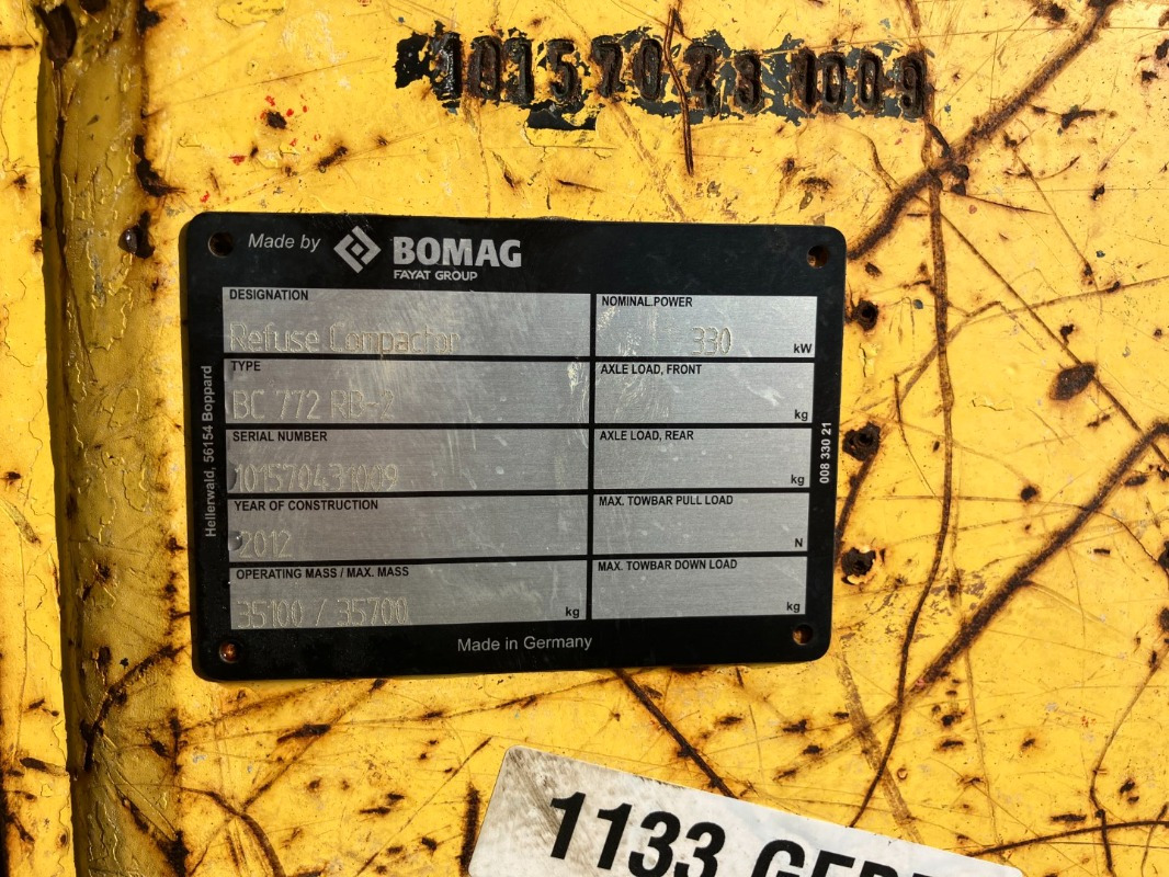 BOMAG DE BC 772 RB-2 Stage IIIa/Tier 3 - Οδοστρωτήρες: φωτογραφία 3 BOMAG DE BC 772 RB-2 Stage IIIa/Tier 3 - Οδοστρωτήρες: φωτογραφία 3
