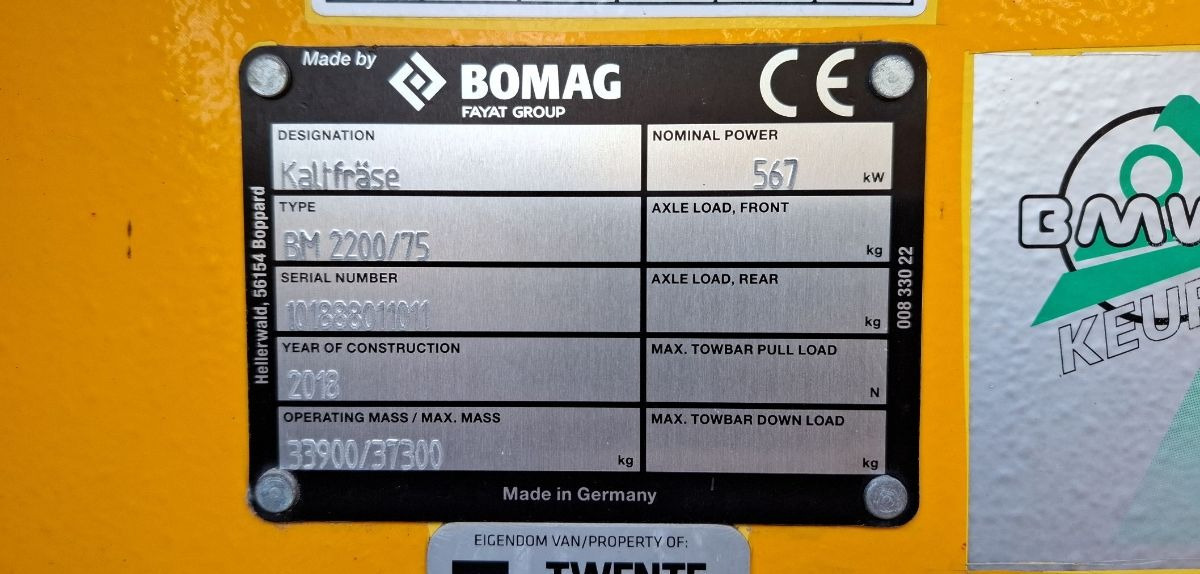 BOMAG DE BM 2200/75 Stage IV/Tier 4f - Μηχανών ασφάλτου: φωτογραφία 3 BOMAG DE BM 2200/75 Stage IV/Tier 4f - Μηχανών ασφάλτου: φωτογραφία 3