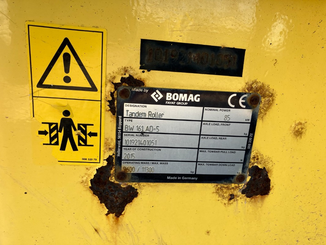 BOMAG DE BW 161 AD-5 Stage IIIb/Tier 4i - Ασφαλτικός οδοστρωτήρας: φωτογραφία 2 BOMAG DE BW 161 AD-5 Stage IIIb/Tier 4i - Ασφαλτικός οδοστρωτήρας: φωτογραφία 2
