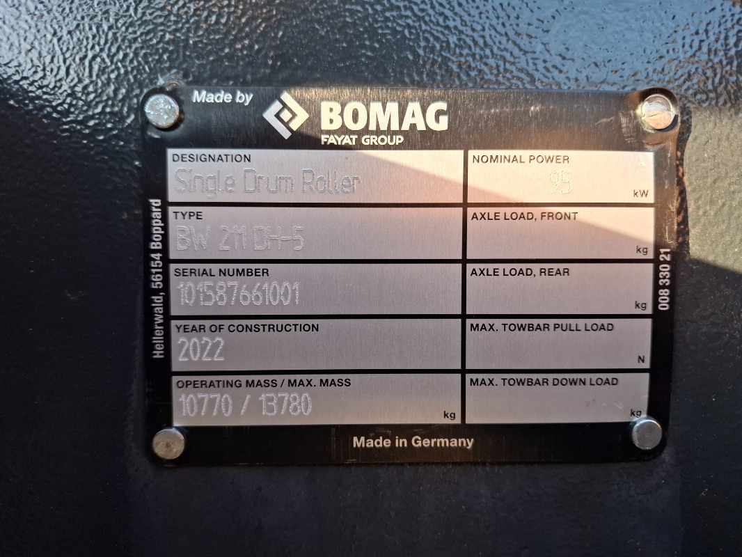 BOMAG DE BW 211 DH-5 Stage IV/TIER4f - Οδοστρωτήρες: φωτογραφία 2 BOMAG DE BW 211 DH-5 Stage IV/TIER4f - Οδοστρωτήρες: φωτογραφία 2