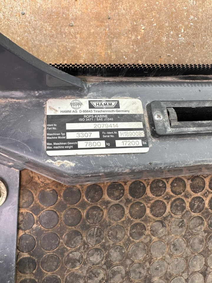 HAMM 3307 - Οδοστρωτήρες: φωτογραφία 3 HAMM 3307 - Οδοστρωτήρες: φωτογραφία 3