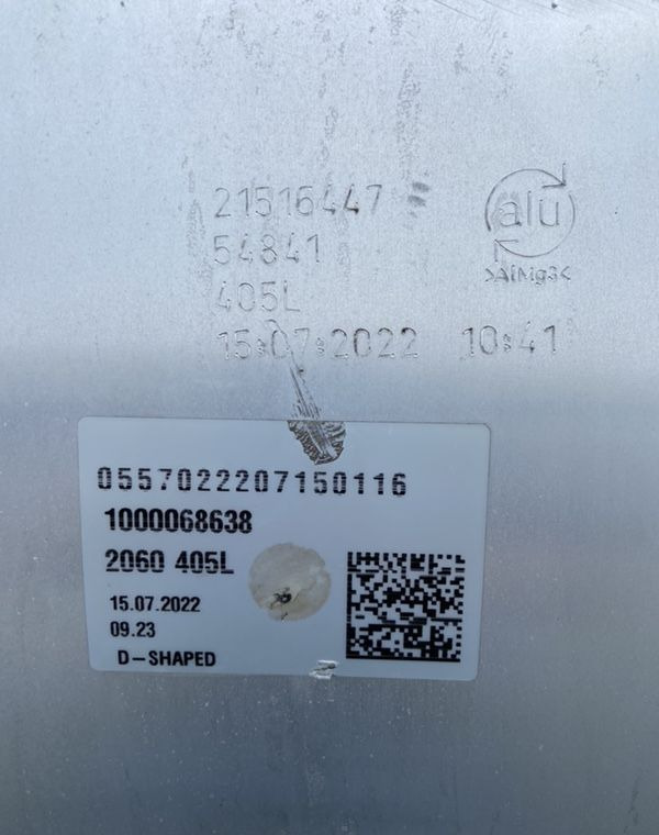 Zbiornik paliwa Volvo FH FM Renault 405 litrów bak 101 cm - Ρεζερβουάρ καυσίμου για Φορτηγό: φωτογραφία 5 Zbiornik paliwa Volvo FH FM Renault 405 litrów bak 101 cm - Ρεζερβουάρ καυσίμου για Φορτηγό: φωτογραφία 5