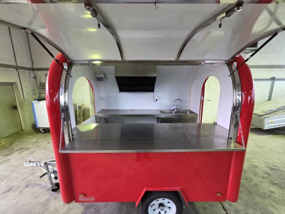 PKW-Anhänger Food-Trailer Verkaufsanhänger Imbiss Abzugshaube - Ρυμουλκούμενη καντίνα: φωτογραφία 2 PKW-Anhänger Food-Trailer Verkaufsanhänger Imbiss Abzugshaube - Ρυμουλκούμενη καντίνα: φωτογραφία 2